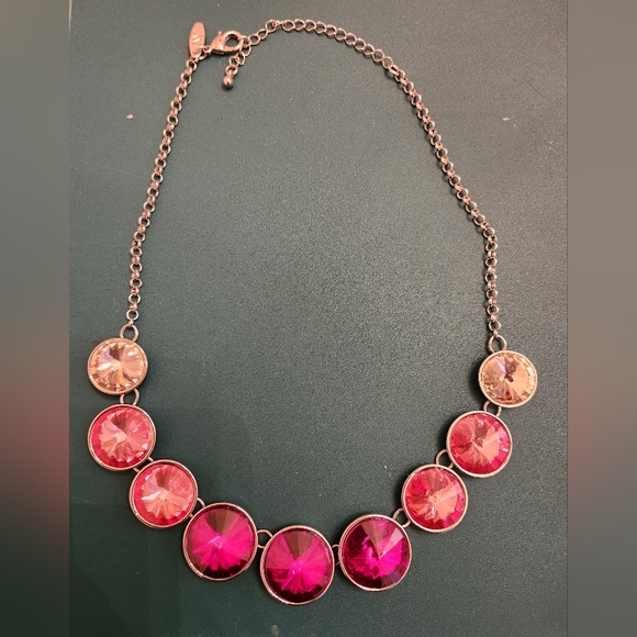 New York & Company Jewelry - New York & Company silver pink necklace